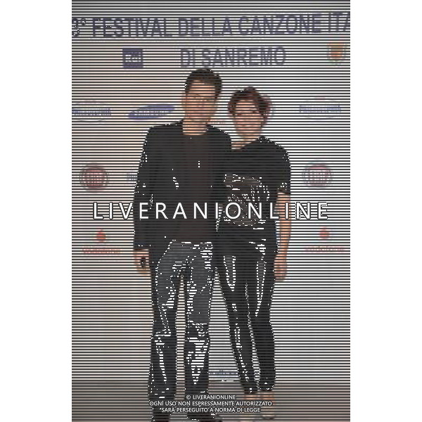 Simona Molinari con Peter Cincotti 63mo Festival della Canzone italiana di SanRemo 13 febbraio 2013 ©/AGENZIA ALDO LIVERANI SAS