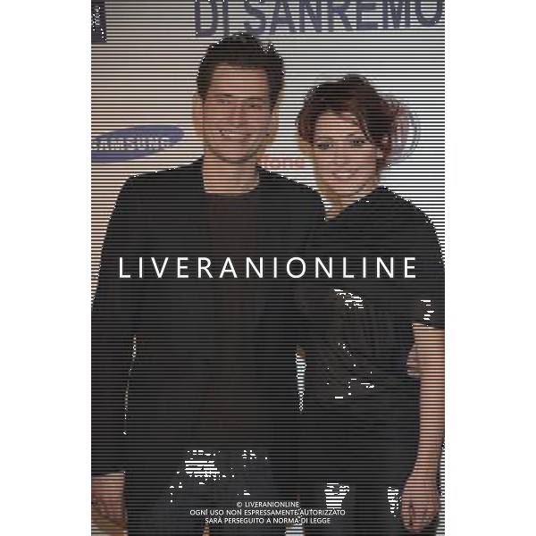Simona Molinari con Peter Cincotti 63mo Festival della Canzone italiana di SanRemo 13 febbraio 2013 ©/AGENZIA ALDO LIVERANI SAS