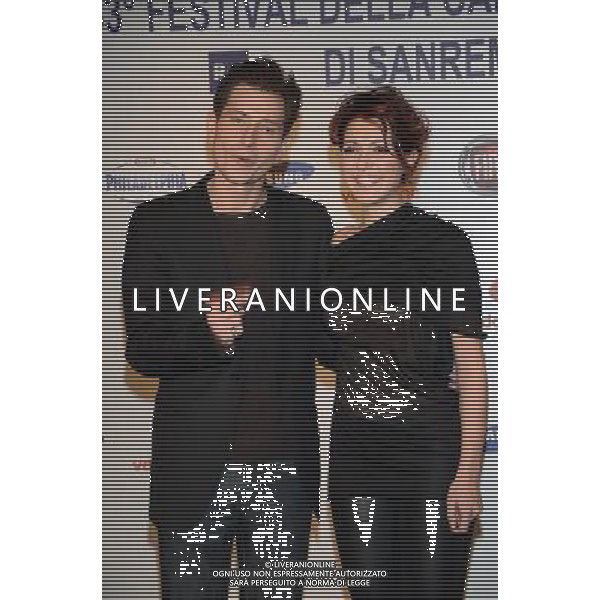 Simona Molinari con Peter Cincotti 63mo Festival della Canzone italiana di SanRemo 13 febbraio 2013 ©/AGENZIA ALDO LIVERANI SAS