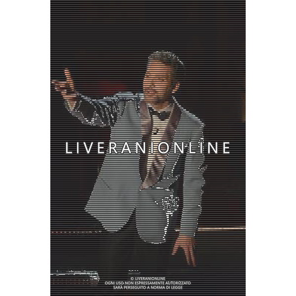 63mo Festival della canzone italiana di Sanremo Seconda Serata 13 febbraio 2013 nella foto Giuseppe (Beppe) Fiorello ©/AGENZIA ALDO LIVERANI SAS