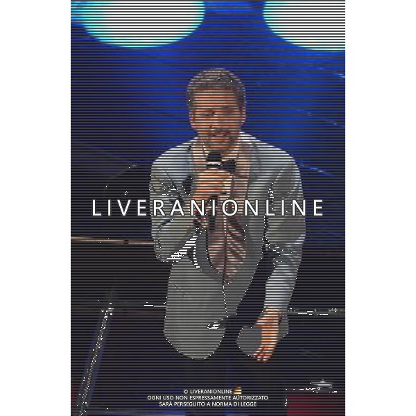 63mo Festival della canzone italiana di Sanremo Seconda Serata 13 febbraio 2013 nella foto Giuseppe (Beppe) Fiorello ©/AGENZIA ALDO LIVERANI SAS