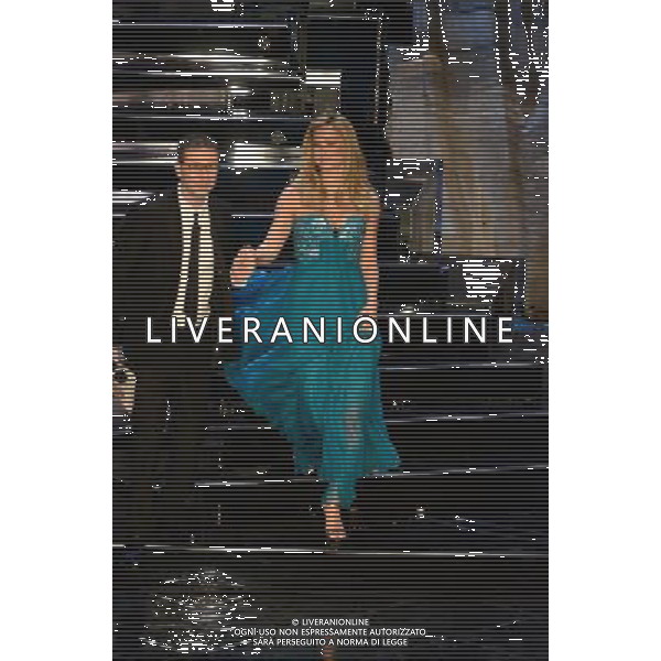 63mo Festival della canzone italiana di Sanremo Seconda Serata 13 febbraio 2013 nella foto Fabio Fazio e Bar Refaeli ©/AGENZIA ALDO LIVERANI SAS