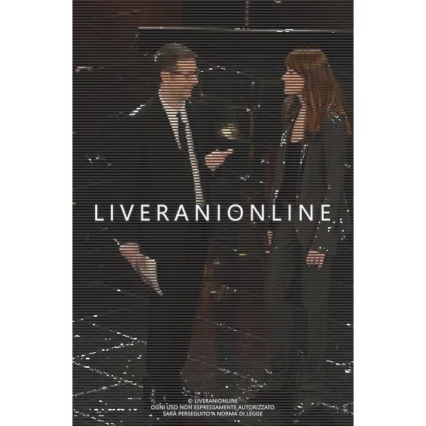 63mo Festival della canzone italiana di Sanremo Seconda Serata 13 febbraio 2013 nella foto Fabio Fazio e Carla Bruni ©/AGENZIA ALDO LIVERANI SAS