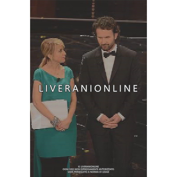 63mo Festival della canzone italiana di Sanremo Seconda Serata 13 febbraio 2013 nella foto Luciana Littizzetto e Carlo Cracco ©/AGENZIA ALDO LIVERANI SAS