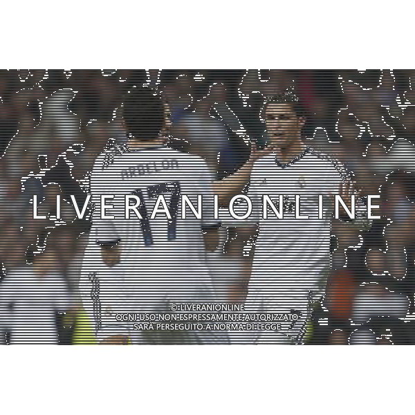 Real Madrid\'s Cristiano Ronaldo goal during Champions League match on february 13th 2013. Photo: Cid-Fuentes Cebolla / ALFAQUI /AGENZIA ALDO LIVERANI SAS - ITALY ONLY - EDITORIAL USE ONLY