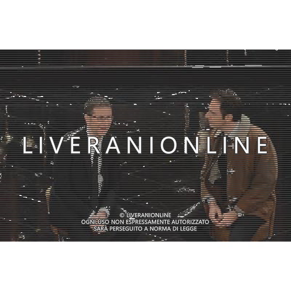 63mo Festival della canzone italiana di Sanremo Seconda Serata 13 febbraio 2013 nella foto Fabio Fazio e Neri Marcore\' ©/AGENZIA ALDO LIVERANI SAS