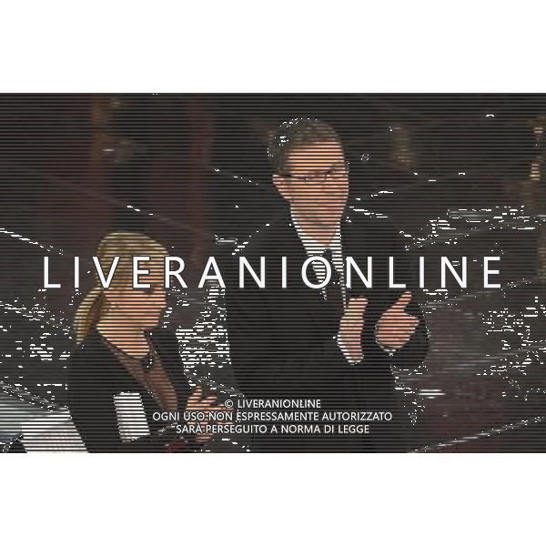 63mo Festival della canzone italiana di Sanremo Seconda Serata 13 febbraio 2013 nella foto Fabio Fazio e Neri Marcore\' ©/AGENZIA ALDO LIVERANI SAS