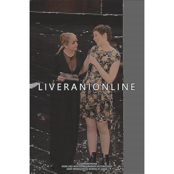 63mo Festival della canzone italiana di Sanremo Seconda Serata 13 febbraio 2013 nella foto Luciana Littizzetto e Irene Ghiotto ©/AGENZIA ALDO LIVERANI SAS