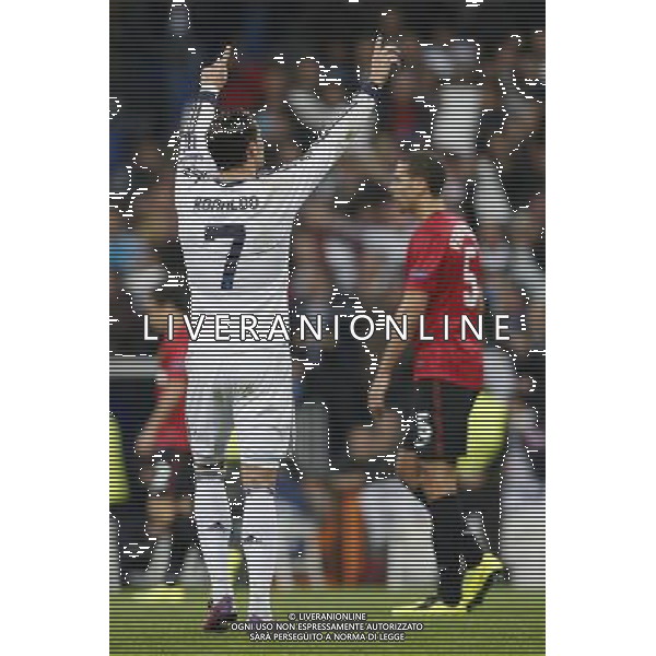 Real Madrid\'s Cristiano Ronaldo goal during Champions League match on february 13th 2013. Photo: Cid-Fuentes Cebolla / ALFAQUI /AGENZIA ALDO LIVERANI SAS - ITALY ONLY - EDITORIAL USE ONLY
