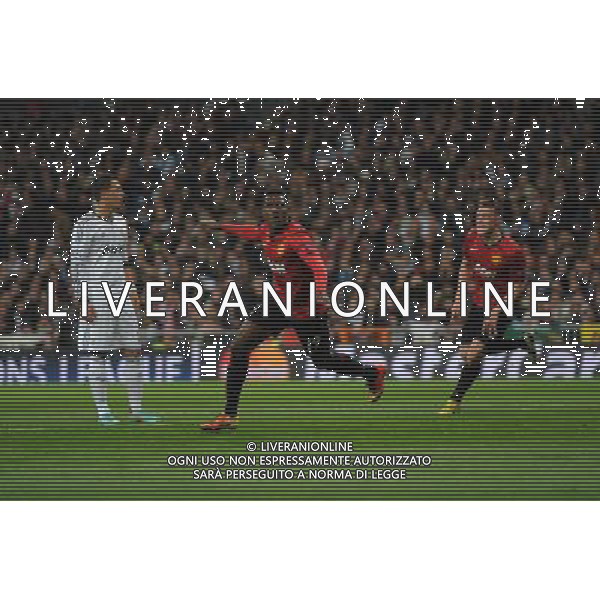 Danny Welbeck celebrates scoring goal Manchester United 2012/13 Real Madrid Vs Manchester United 13/02/13 The Champions League Photo: Robin Parker Fotosports International ©Photoshot/AGENZIA ALDO LIVERANI SAS-ITALY ONLY - EDITORIAL USE ONLY