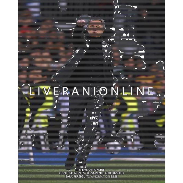 Jose Mourinho Manager Real Madrid 2012/13 Real Madrid Vs Manchester United (1-1) 13/02/13 The Champions League Photo: Robin Parker Fotosports International ©Photoshot/AGENZIA ALDO LIVERANI SAS-ITALY ONLY - EDITORIAL USE ONLY
