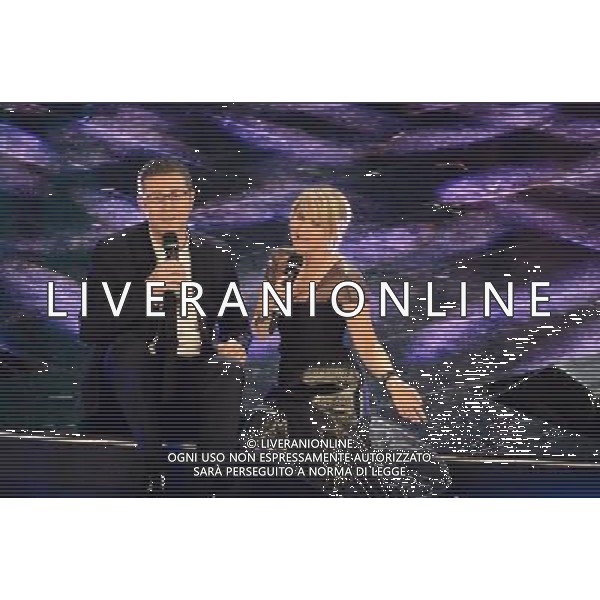 63mo Festival della canzone italiana di Sanremo Terza Serata 14 febbraio 2013 nella foto Fabio Fazio e Luciana Littizzetto ©/AGENZIA ALDO LIVERANI SAS