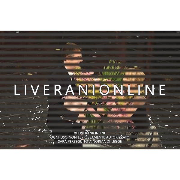 63mo Festival della canzone italiana di Sanremo Terza Serata 14 febbraio 2013 nella foto Fabio Fazio e Luciana Littizzetto ©/AGENZIA ALDO LIVERANI SAS