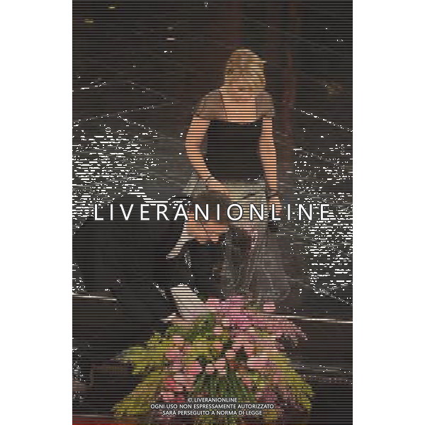 63mo Festival della canzone italiana di Sanremo Terza Serata 14 febbraio 2013 nella foto Fabio Fazio e Luciana Littizzetto ©/AGENZIA ALDO LIVERANI SAS