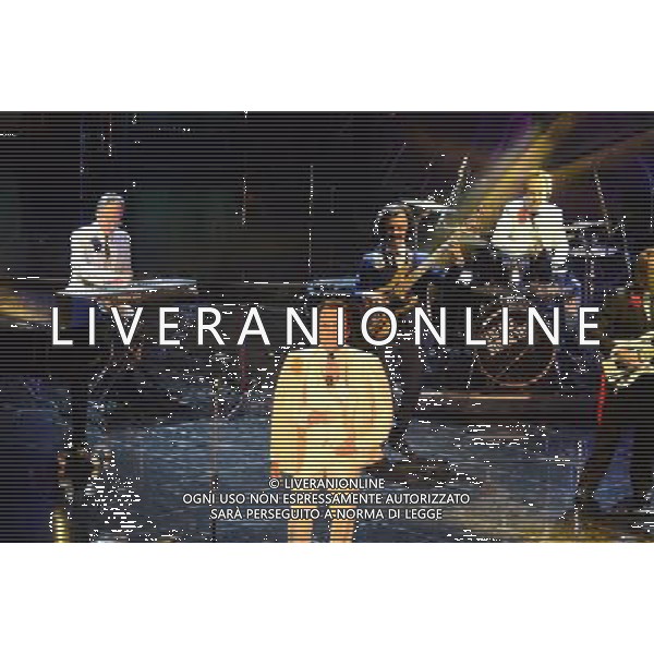 63mo Festival della canzone italiana di Sanremo Terza Serata 14 febbraio 2013 nella foto Elio e le storie tese ©/AGENZIA ALDO LIVERANI SAS