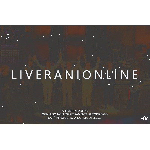 63mo Festival della canzone italiana di Sanremo Terza Serata 14 febbraio 2013 nella foto Elio e le storie tese ©/AGENZIA ALDO LIVERANI SAS