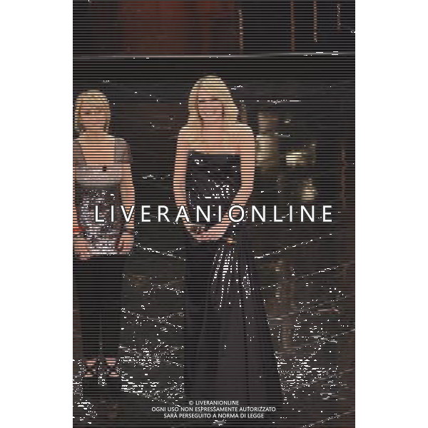 63mo Festival della canzone italiana di Sanremo Terza Serata 14 febbraio 2013 nella foto Luciana Littizzetto e Laura Chiatti ©/AGENZIA ALDO LIVERANI SAS