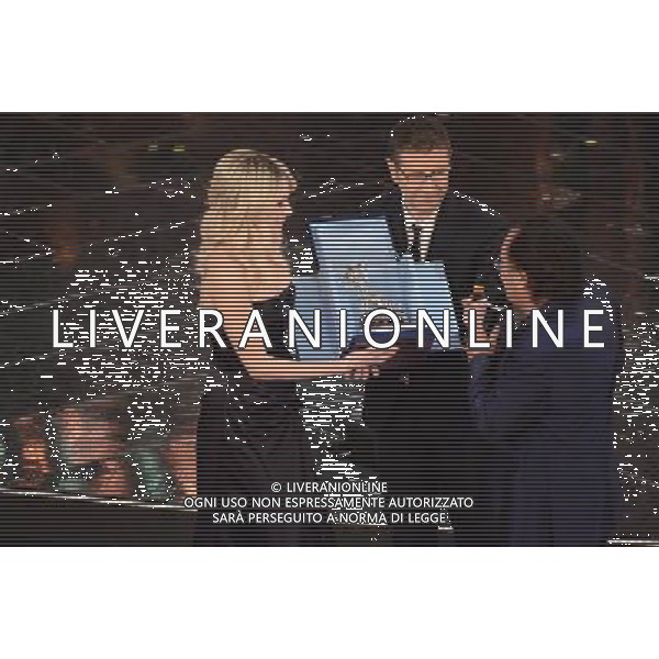 63mo Festival della canzone italiana di Sanremo Terza Serata 14 febbraio 2013 nella foto Laura Chiatti, Fabio Fazio e Al Bano Carrisi ©/AGENZIA ALDO LIVERANI SAS