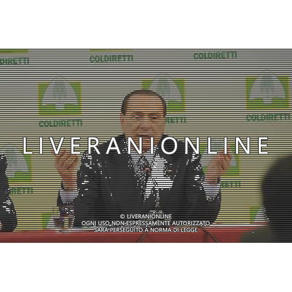 Intervento di Silvio Berlusconi alla Coldiretti - Roma 15 febbraio 2013 ©/AGENZIA ALDO LIVERANI SAS
