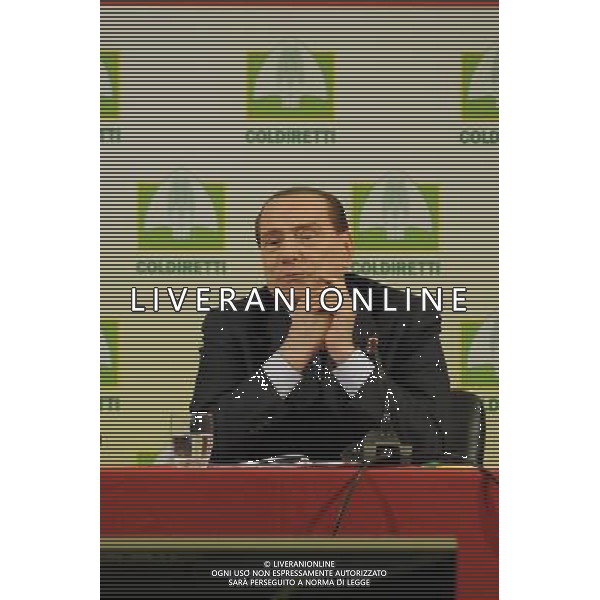 Intervento di Silvio Berlusconi alla Coldiretti - Roma 15 febbraio 2013 ©/AGENZIA ALDO LIVERANI SAS