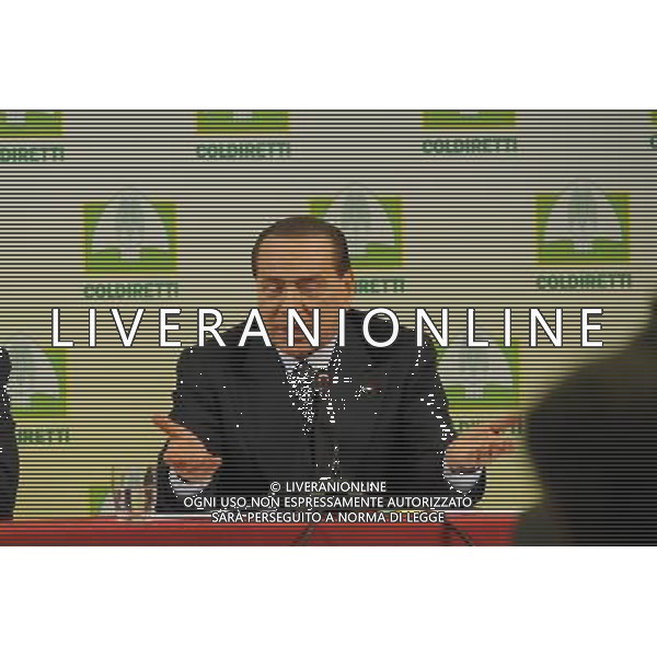 Intervento di Silvio Berlusconi alla Coldiretti - Roma 15 febbraio 2013 ©/AGENZIA ALDO LIVERANI SAS