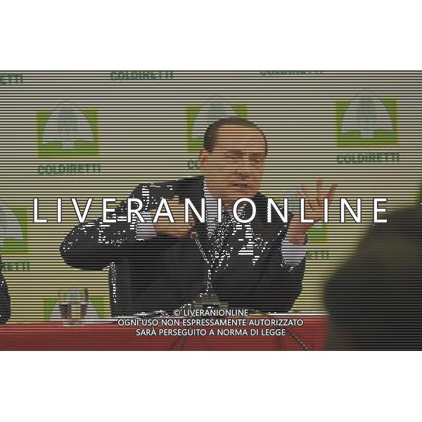 Intervento di Silvio Berlusconi alla Coldiretti - Roma 15 febbraio 2013 ©/AGENZIA ALDO LIVERANI SAS