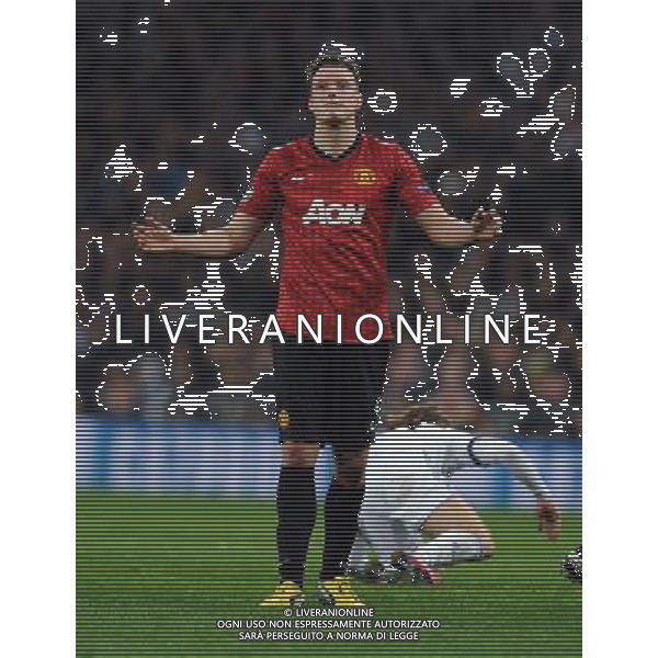 Phil Jones Manchester United 2012/13 Real Madrid Vs Manchester United (1-1) 13/02/13 The Champions League Photo: Robin Parker Fotosports International AG ALDO LIVERANI S A S ONLY ITALY