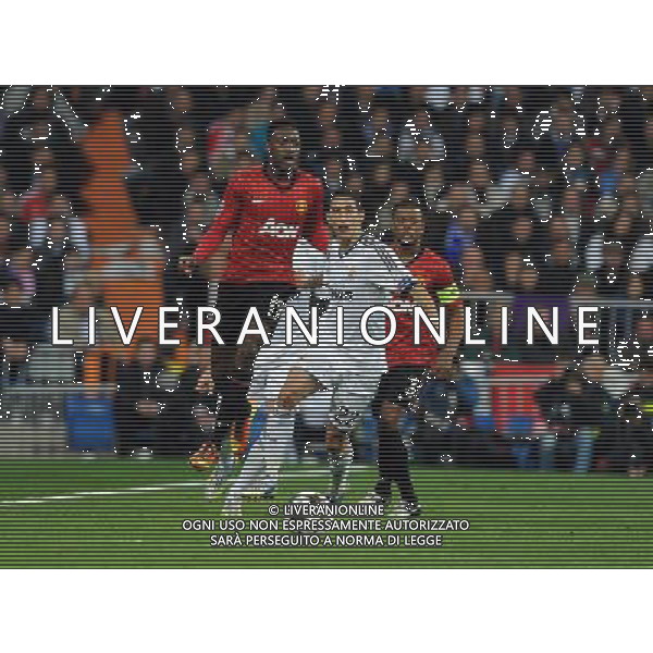 Danny Welbeck Manchester United 2012/13 Angel Di Maria Real Madrid Real Madrid Vs Manchester United (1-1) 13/02/13 The Champions League Photo: Robin Parker Fotosports International AG ALDO LIVERANI S A S ONLY ITALY