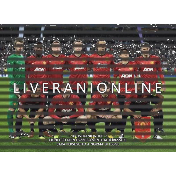 Manchester United Team Group 2012/13 Real Madrid Vs Manchester United (1-1) 13/02/13 The Champions League Photo: Robin Parker Fotosports International AG ALDO LIVERANI S A S ONLY ITALY