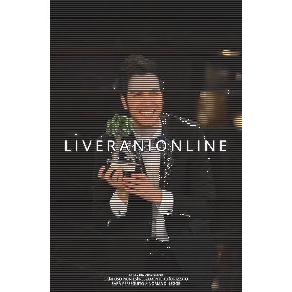 63mo Festival della canzone italiana di SanRemo Quarta Serata 15 febbraio 2013 nella foto Antonio Maggio vincitore giovani ©/AGENZIA ALDO LIVERANI SAS