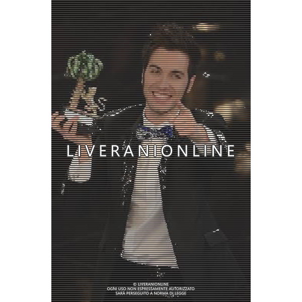 63mo Festival della canzone italiana di SanRemo Quarta Serata 15 febbraio 2013 nella foto Antonio Maggio vincitore giovani ©/AGENZIA ALDO LIVERANI SAS