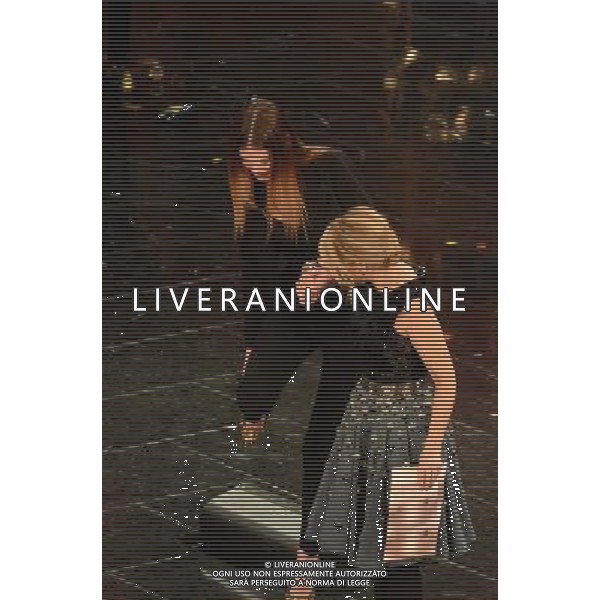 63mo Festival della canzone italiana di SanRemo Quinta Serata Finale 16 febbraio 2013 nella foto Luciana Littizzetto e Bianca Balti ©/AGENZIA ALDO LIVERANI SAS