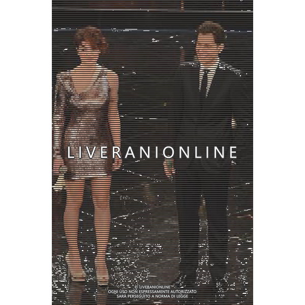 63mo Festival della canzone italiana di SanRemo Quinta Serata Finale 16 febbraio 2013 nella foto Simona molinari e Peter Cincotti ©/AGENZIA ALDO LIVERANI SAS