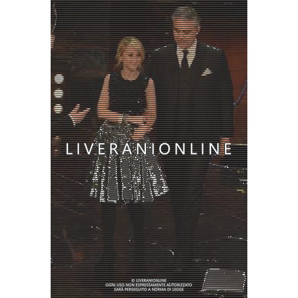 63mo Festival della canzone italiana di SanRemo Quinta Serata Finale 16 febbraio 2013 nella foto Andrea Bocelli e Luciana Littizzetto ©/AGENZIA ALDO LIVERANI SAS