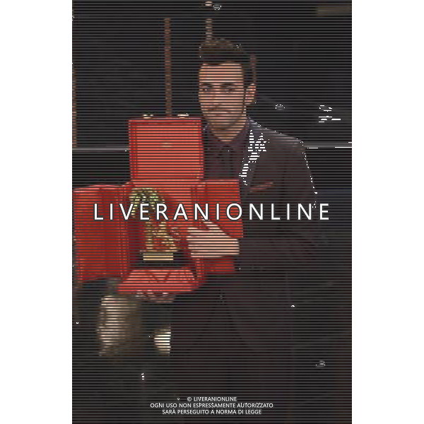 63mo Festival della canzone italiana di SanRemo Quinta Serata Finale 16 febbraio 2013 nella foto il vincitore Marco Mengoni ©/AGENZIA ALDO LIVERANI SAS