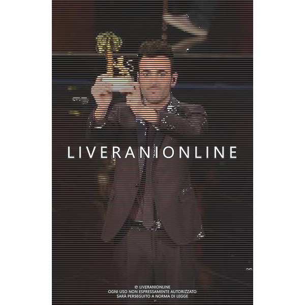 63mo Festival della canzone italiana di SanRemo Quinta Serata Finale 16 febbraio 2013 nella foto il vincitore Marco Mengoni ©/AGENZIA ALDO LIVERANI SAS