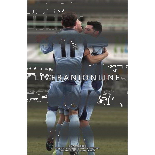 BERGAMO 17 FEBBRAIO 2013,nella foto DOPO GOL MATTIA CORRADI ,ph.francesco moro/Aldo Liverani ALBINOLEFFE - CARPI PRIMA DIVISIONE 17 FEBBRAIO 2013 ©/AGENZIA ALDO LIVERANI SAS