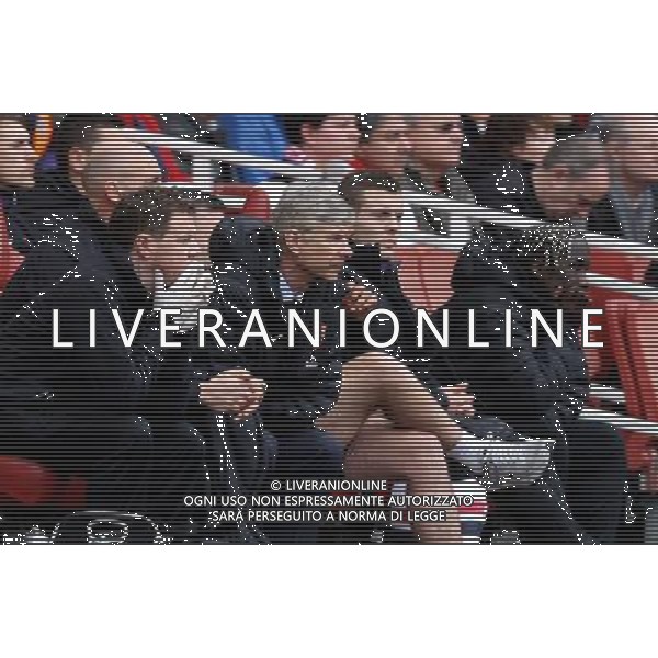 Arsenal\'s Manager Arsene Wenger shows his dejection - Credit - CameraSport - Karyn Haddon - Football - FA Challenge Cup Fifth Round - Arsenal v Blackburn Rovers - Saturday 16th February 2013 - Emirates stadium - London © CameraSport - 43 Linden Ave. Countesthorpe. Leicester. England. LE8 5PG - Tel: +44 (0) 116 277 4147 - admin@camerasport.com - www.camerasport.com AG ALDO LIVERANI S A S ONLY ITALY