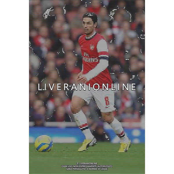 Arsenal\'s Mikel Arteta - Credit - CameraSport - Karyn Haddon - Football - FA Challenge Cup Fifth Round - Arsenal v Blackburn Rovers - Saturday 16th February 2013 - Emirates stadium - London © CameraSport - 43 Linden Ave. Countesthorpe. Leicester. England. LE8 5PG - Tel: +44 (0) 116 277 4147 - admin@camerasport.com - www.camerasport.com AG ALDO LIVERANI S A S ONLY ITALY