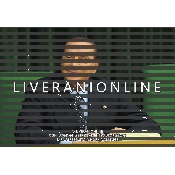 MONZA (MB) 18/2/2013 SILVIO BERLUSCONI INCONTRA LA CONFINDUSTRIA DI MONZA-BRIANZA NELLA FOTO SILVIO BERLUSCONI FOTO ROMANO/AG ALDO LIVERANI S.A.S. 