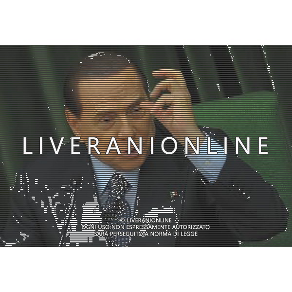 MONZA (MB) 18/2/2013 SILVIO BERLUSCONI INCONTRA LA CONFINDUSTRIA DI MONZA-BRIANZA NELLA FOTO SILVIO BERLUSCONI FOTO ROMANO/AG ALDO LIVERANI S.A.S. 