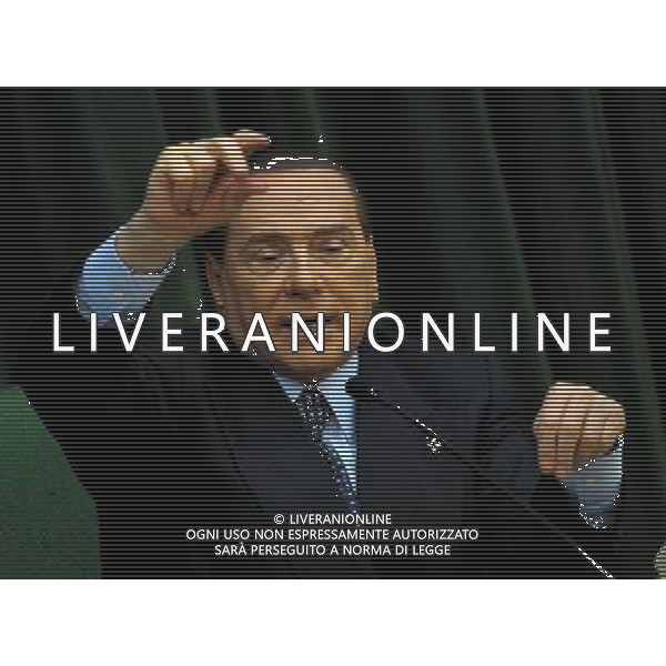 MONZA (MB) 18/2/2013 SILVIO BERLUSCONI INCONTRA LA CONFINDUSTRIA DI MONZA-BRIANZA NELLA FOTO SILVIO BERLUSCONI FOTO ROMANO/AG ALDO LIVERANI S.A.S. 