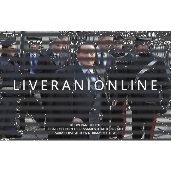 MONZA (MB) 18/2/2013 SILVIO BERLUSCONI INCONTRA LA CONFINDUSTRIA DI MONZA-BRIANZA NELLA FOTO SILVIO BERLUSCONI FOTO ROMANO/AG ALDO LIVERANI S.A.S. 