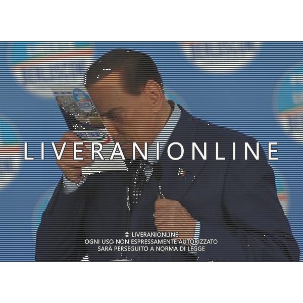 MILANO 18/2/2013 FIERAMILANOCITY COMIZIO ELETTORALE DEL POPOLO DELLA LIBERTA\' NELLA FOTO SILVIO BERLUSCONI FOTO ROMANO/AG ALDO LIERANI