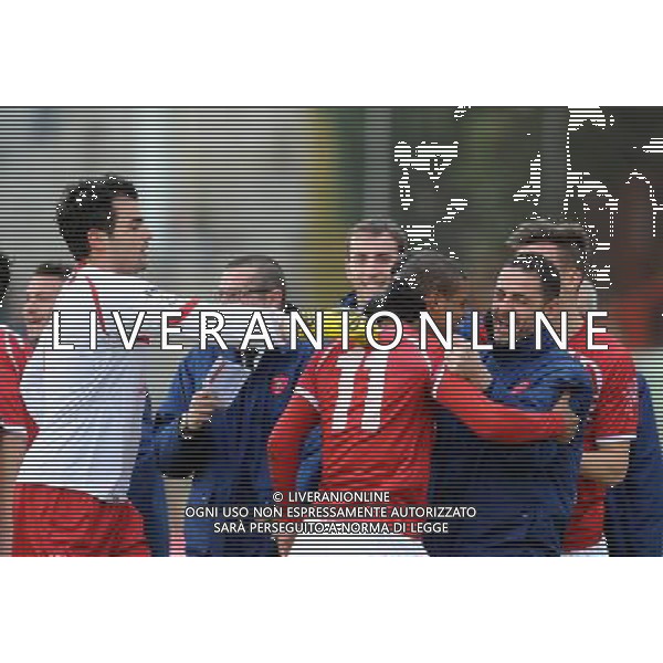 PERUGIA NOCERINA LEGA PRO 17/02/2013 NELLA FOTO ABBRACCI PERUGIA AG ALDO LIVERANI S A S