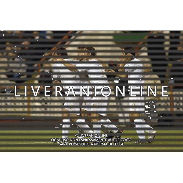 Chisinau (Moldova), 08 / 09 / 2004 Moldova -Italia Qualificazioni Mondiali 2006 Nella foto: esultanza azzurri ph. Nicolo Zangirolami / Agenzia Aldo Liverani 