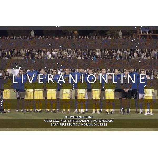 Chisinau (Moldova), 08 / 09 / 2004 Moldova -Italia Qualificazioni Mondiali 2006 Nella foto: Italia all\'inno ph. Nicolo Zangirolami / Agenzia Aldo Liverani 