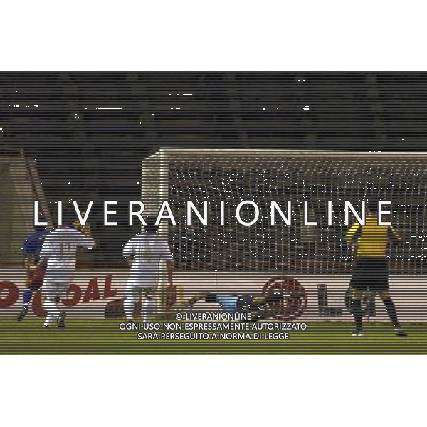 Chisinau (Moldova), 08 / 09 / 2004 Moldova -Italia Qualificazioni Mondiali 2006 Nella foto: palo Moldavia ph. Nicolo Zangirolami / Agenzia Aldo Liverani 