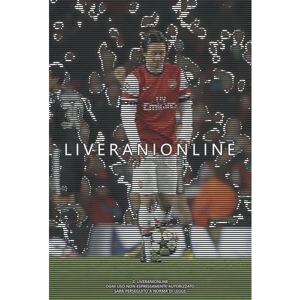Arsenal\'s Tomas Rosicky shows his dejection as Bayern Munich take a 3-1 lead - Credit - CameraSport - KARYN HADDON - Football - UEFA Champions League Round of 16 First Leg - Arsenal v Bayern Munich - Tuesday 19th February 2013 - Emirates Stadium - London © CameraSport - 43 Linden Ave. Countesthorpe. Leicester. England. LE8 5PG - Tel: +44 (0) 116 277 4147 - admin@camerasport.com - www.camerasport.com AG ALDO LIVERANI S A S ONLY ITALY