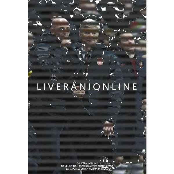 Emirates Stadium Arsenal v Bayern Munich (1-3) Champions League first Knockout Round 19/02/13 Disappointment for Arsenal manager after final whistle as Bayern Munich win convincingly Photo: Roger Parker Fotosports International AG ALDO LIVERANI S A S ONLY ITALY